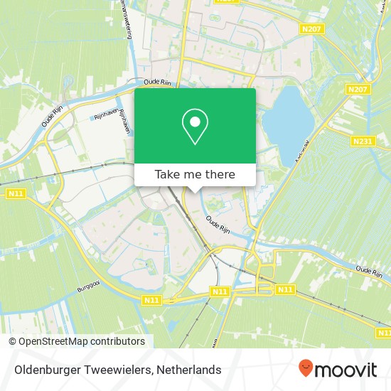 Oldenburger Tweewielers kaart