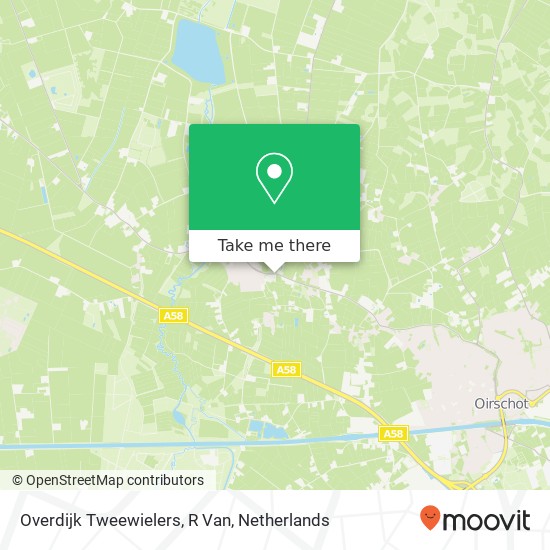 Overdijk Tweewielers, R Van kaart