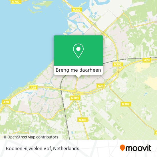 Boonen Rijwielen Vof kaart