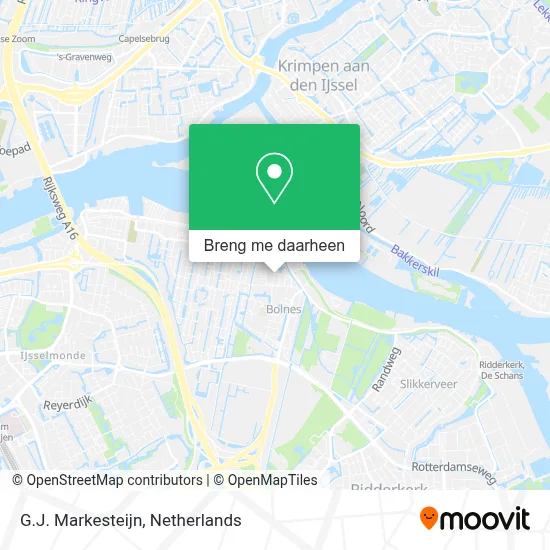 G.J. Markesteijn kaart