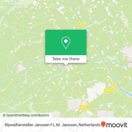 Rijwielhersteller Janssen F.L.M. Janssen kaart