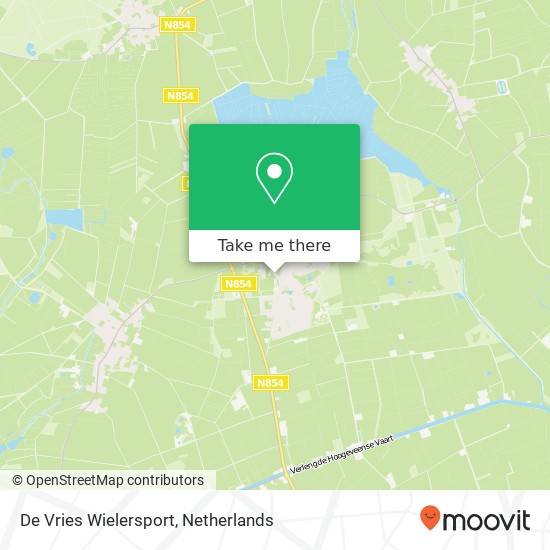 De Vries Wielersport kaart