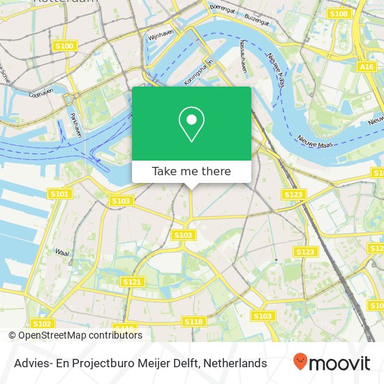 Advies- En Projectburo Meijer Delft kaart