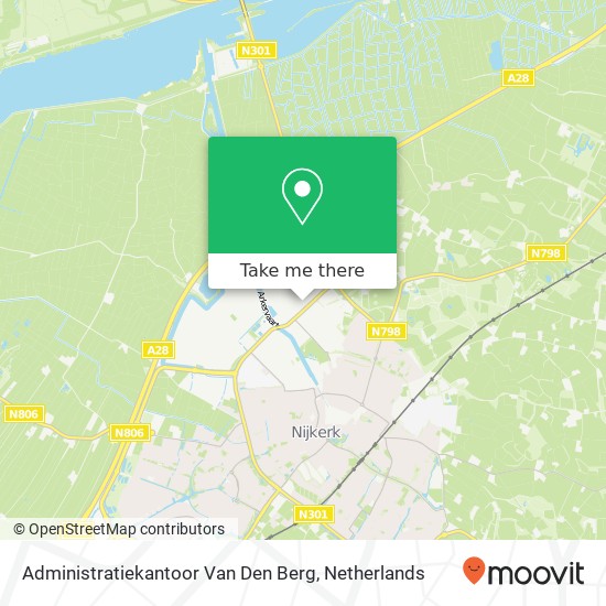 Administratiekantoor Van Den Berg kaart