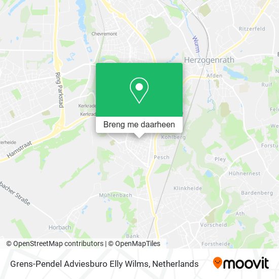 Grens-Pendel Adviesburo Elly Wilms kaart