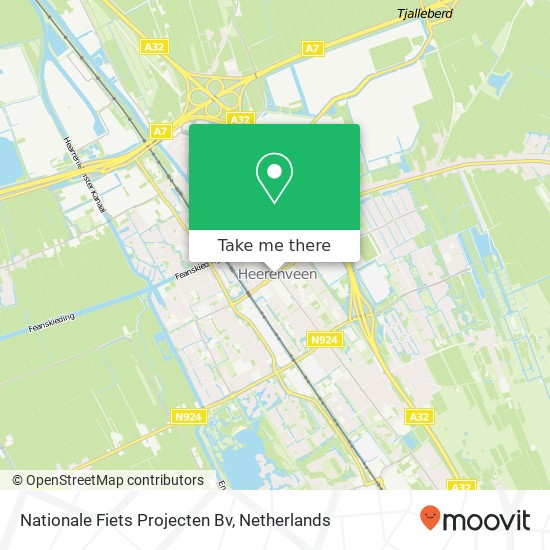 Nationale Fiets Projecten Bv kaart