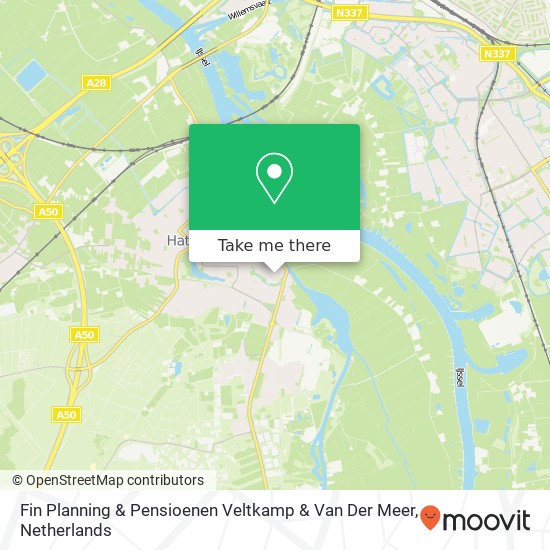 Fin Planning & Pensioenen Veltkamp & Van Der Meer kaart