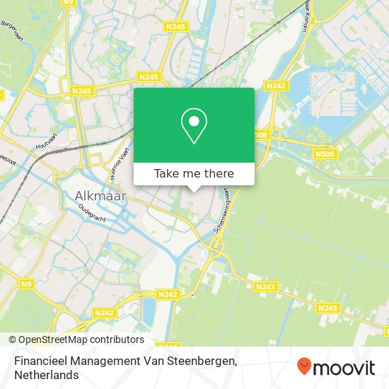 Financieel Management Van Steenbergen kaart