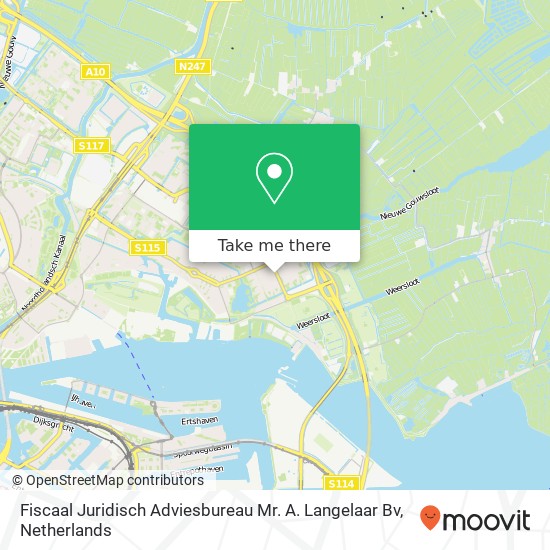 Fiscaal Juridisch Adviesbureau Mr. A. Langelaar Bv kaart