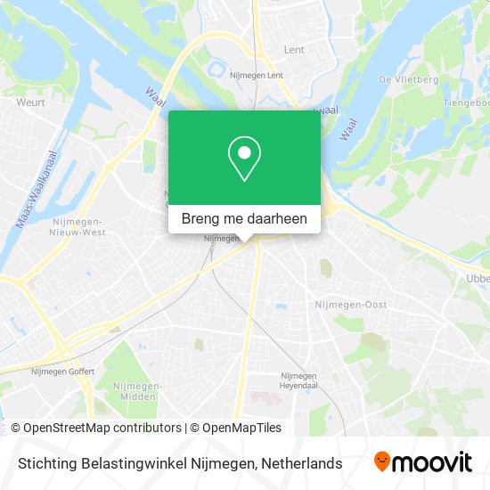 Stichting Belastingwinkel Nijmegen kaart