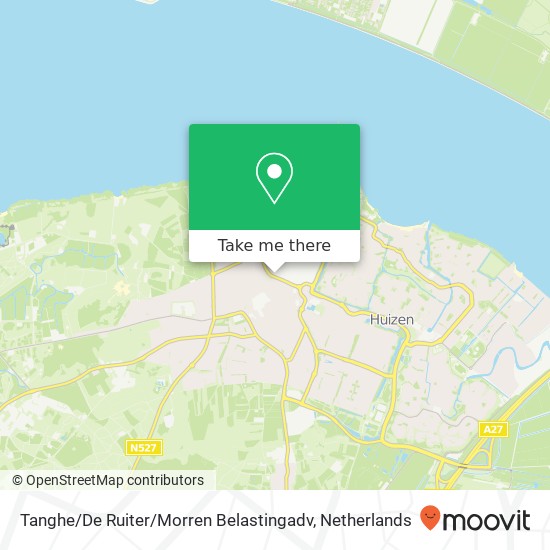 Tanghe / De Ruiter / Morren Belastingadv kaart