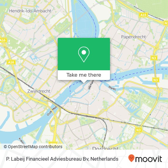 P. Labeij Financieel Adviesbureau Bv kaart