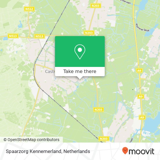 Spaarzorg Kennemerland kaart