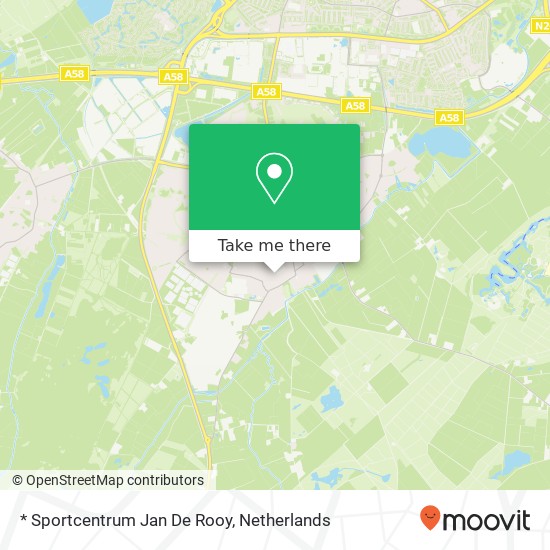 * Sportcentrum Jan De Rooy kaart