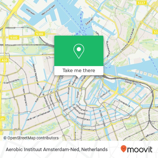 Aerobic Instituut Amsterdam-Ned kaart