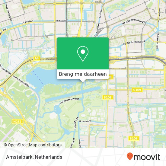Amstelpark kaart