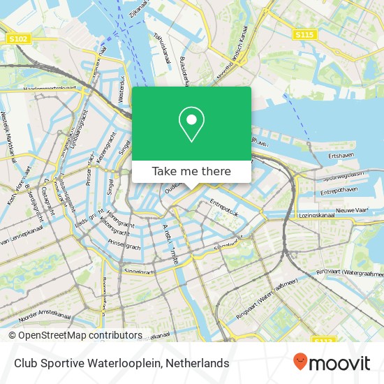 Club Sportive Waterlooplein kaart