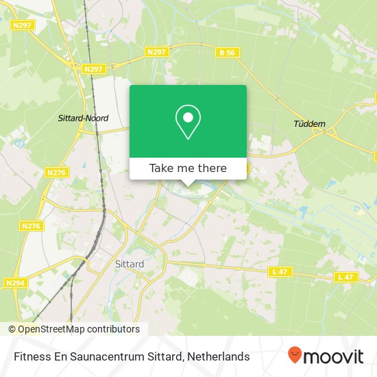 Fitness En Saunacentrum Sittard kaart