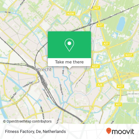 Fitness Factory, De kaart