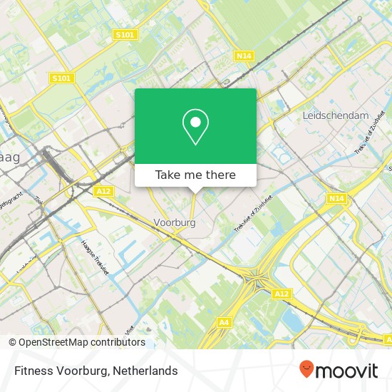 Fitness Voorburg kaart