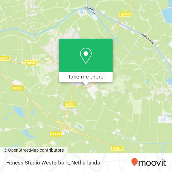Fitness Studio Westerbork kaart