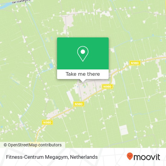 Fitness-Centrum Megagym kaart