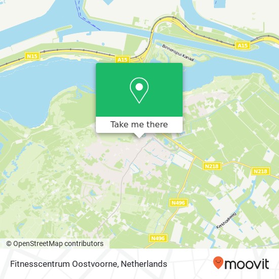 Fitnesscentrum Oostvoorne kaart