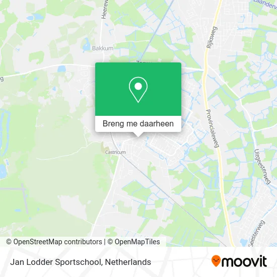 Jan Lodder Sportschool kaart