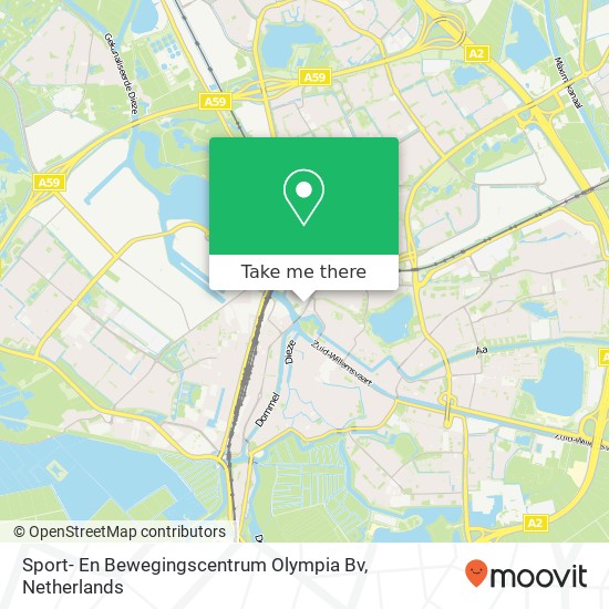 Sport- En Bewegingscentrum Olympia Bv kaart