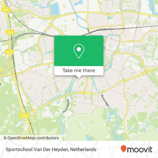 Sportschool Van Der Heyden kaart