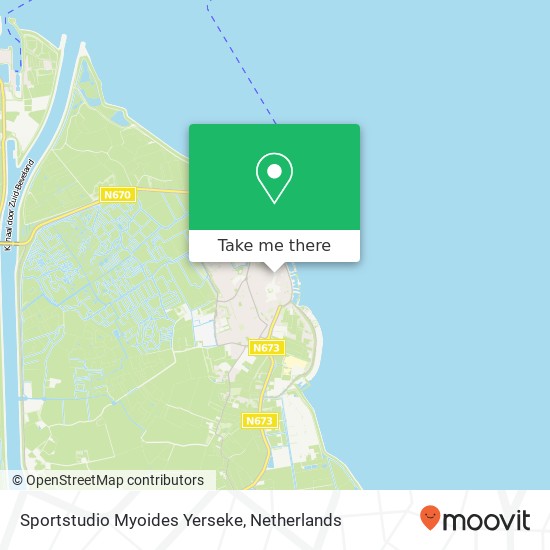 Sportstudio Myoides Yerseke kaart