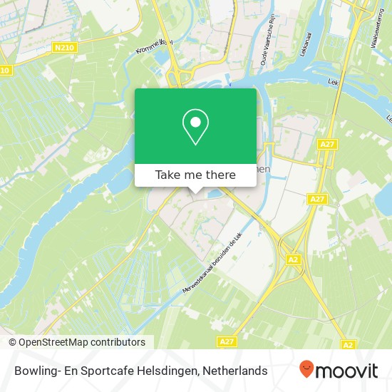 Bowling- En Sportcafe Helsdingen kaart