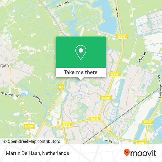 Martin De Haan kaart