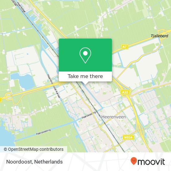 Noordoost kaart