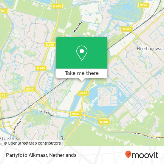 Partyfoto Alkmaar kaart