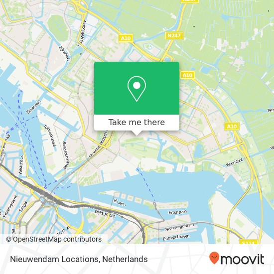Nieuwendam Locations kaart