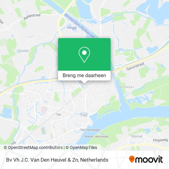 Bv Vh J.C. Van Den Heuvel & Zn kaart