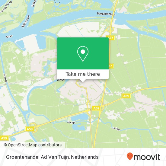 Groentehandel Ad Van Tuijn kaart