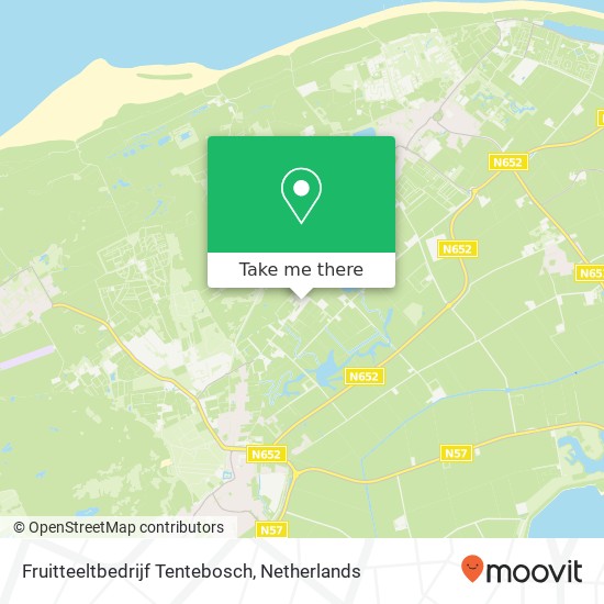 Fruitteeltbedrijf Tentebosch kaart