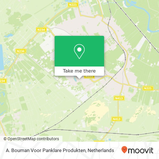 A. Bouman Voor Panklare Produkten kaart