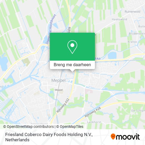 Friesland Coberco Dairy Foods Holding N.V. kaart