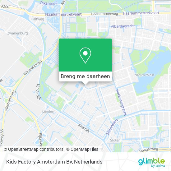 Kids Factory Amsterdam Bv kaart