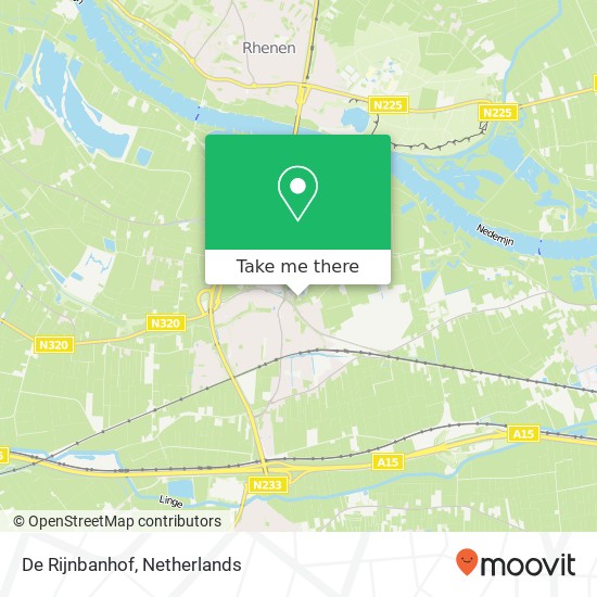 De Rijnbanhof kaart