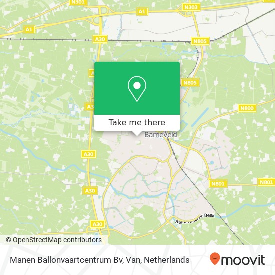 Manen Ballonvaartcentrum Bv, Van kaart