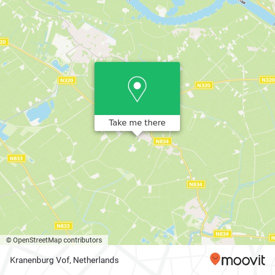 Kranenburg Vof kaart