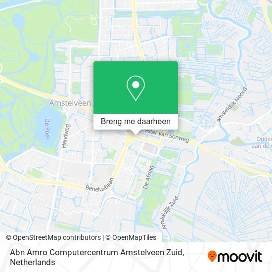 Abn Amro Computercentrum Amstelveen Zuid kaart