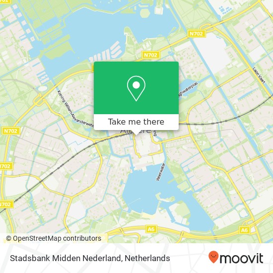 Stadsbank Midden Nederland kaart