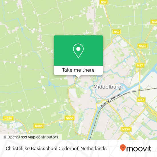 Christelijke Basisschool Cederhof kaart
