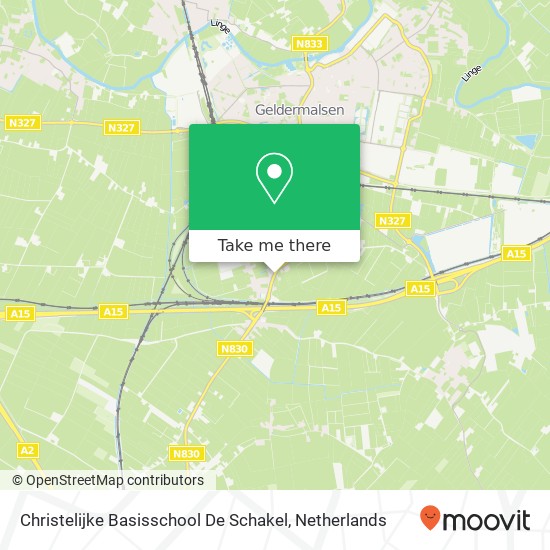 Christelijke Basisschool De Schakel kaart