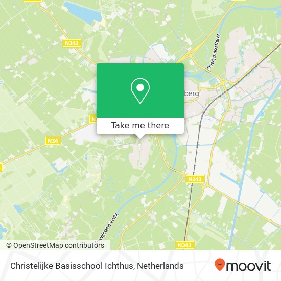 Christelijke Basisschool Ichthus kaart